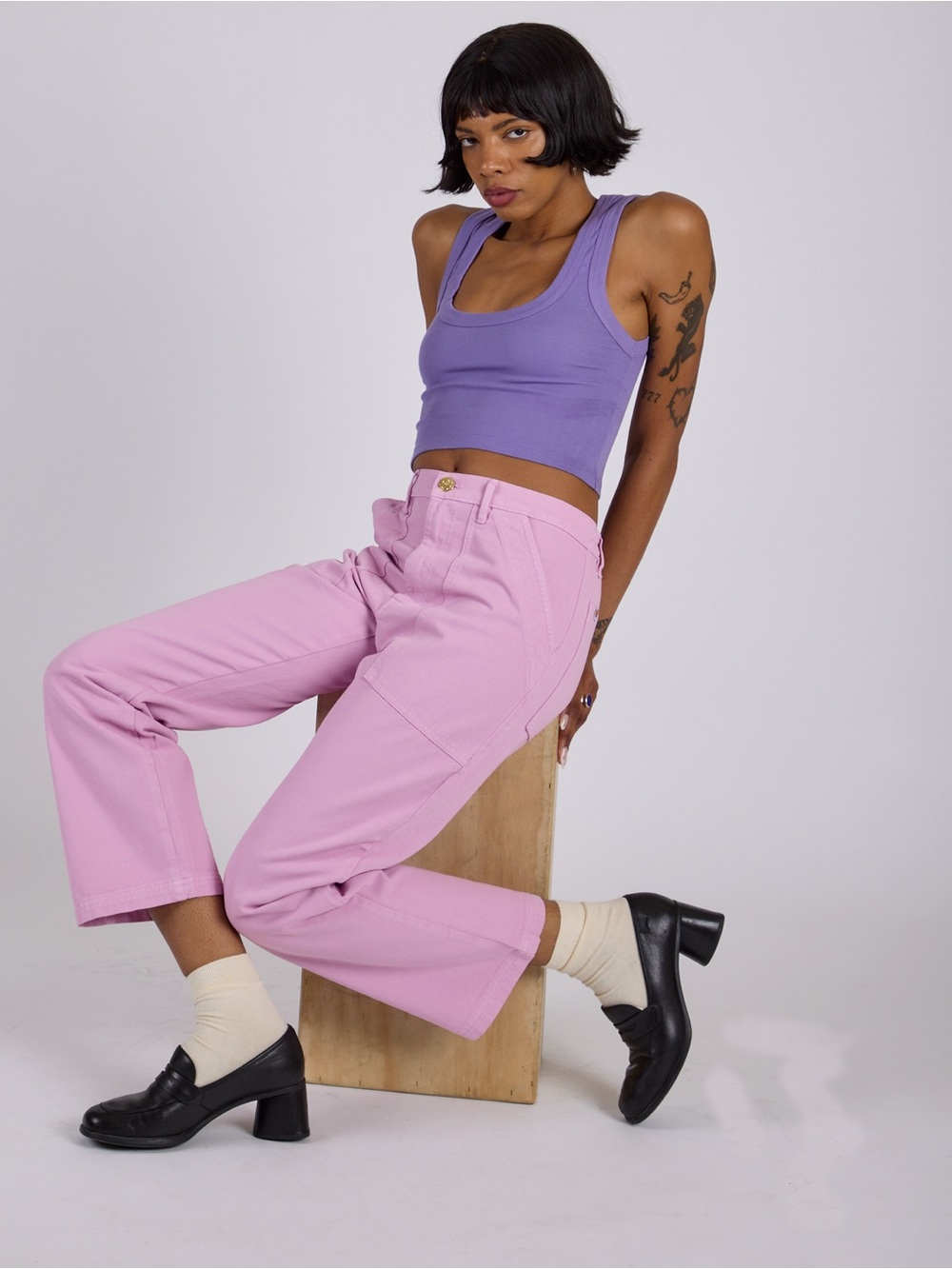 Big Bud Press Work Pants in Lilac